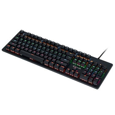 bonelk k-544 gaming mechanical full size wired rgb led keyboard (black)
